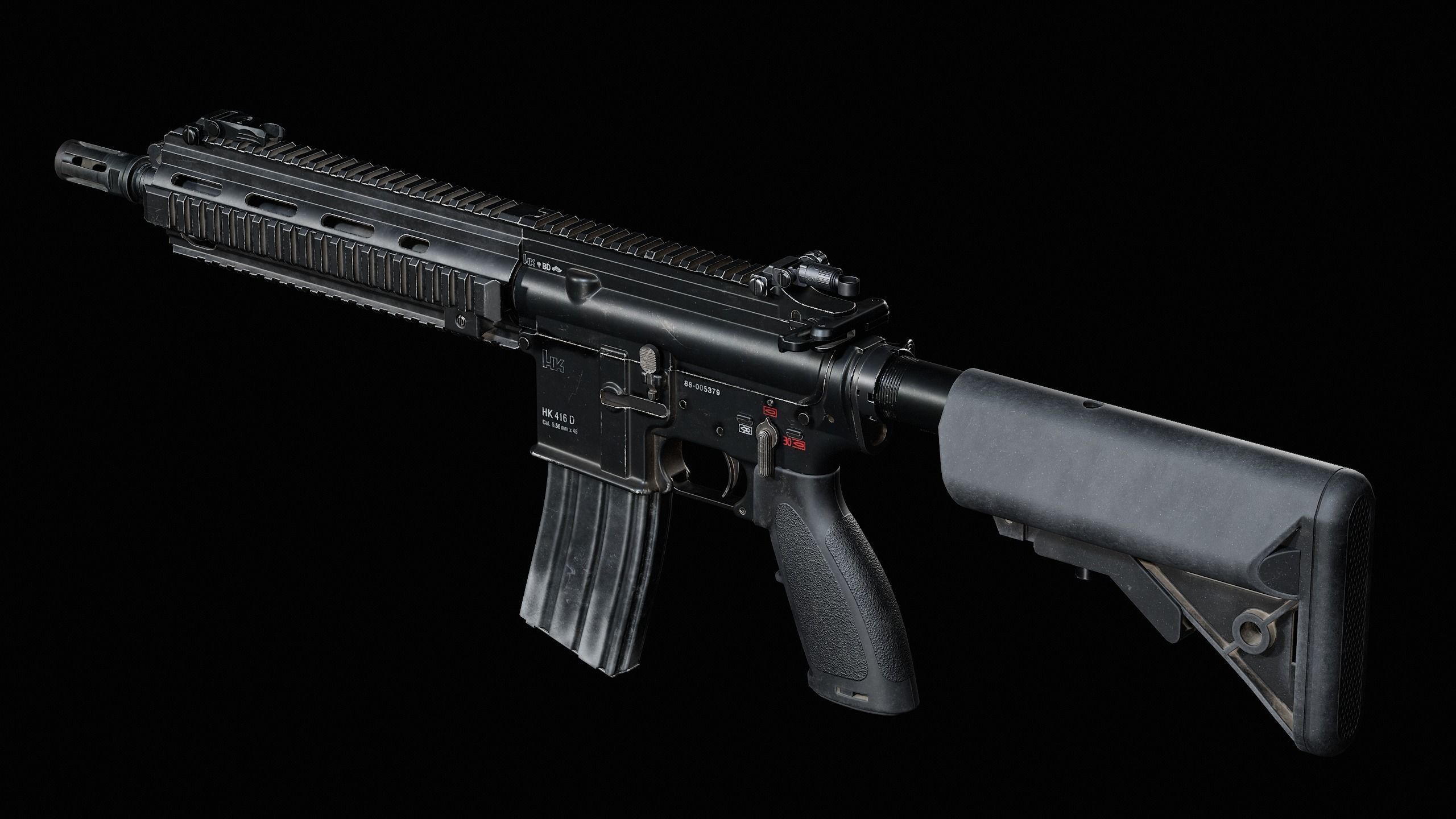 3D model HK416D ag rifle VR / AR / low-poly | CGTrader