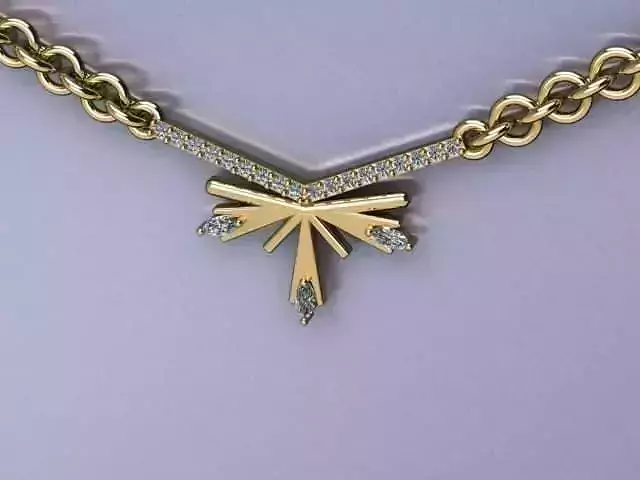 snow pendant jewelry 3D print model