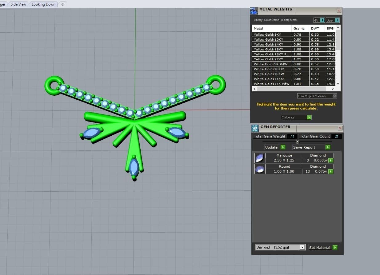 snow pendant jewelry 3D print model_3