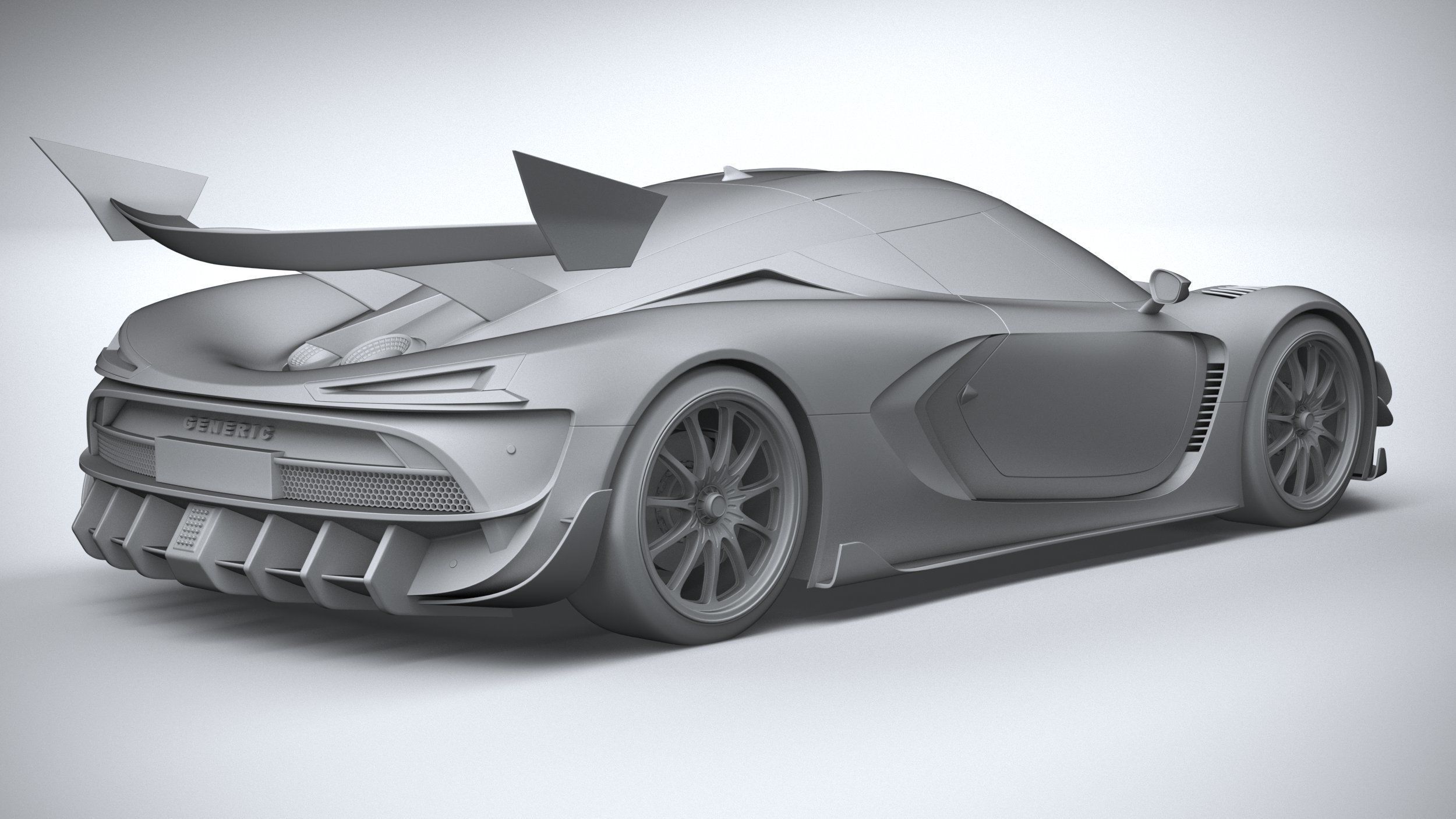 Generic Hypercar 2022 3D model_25