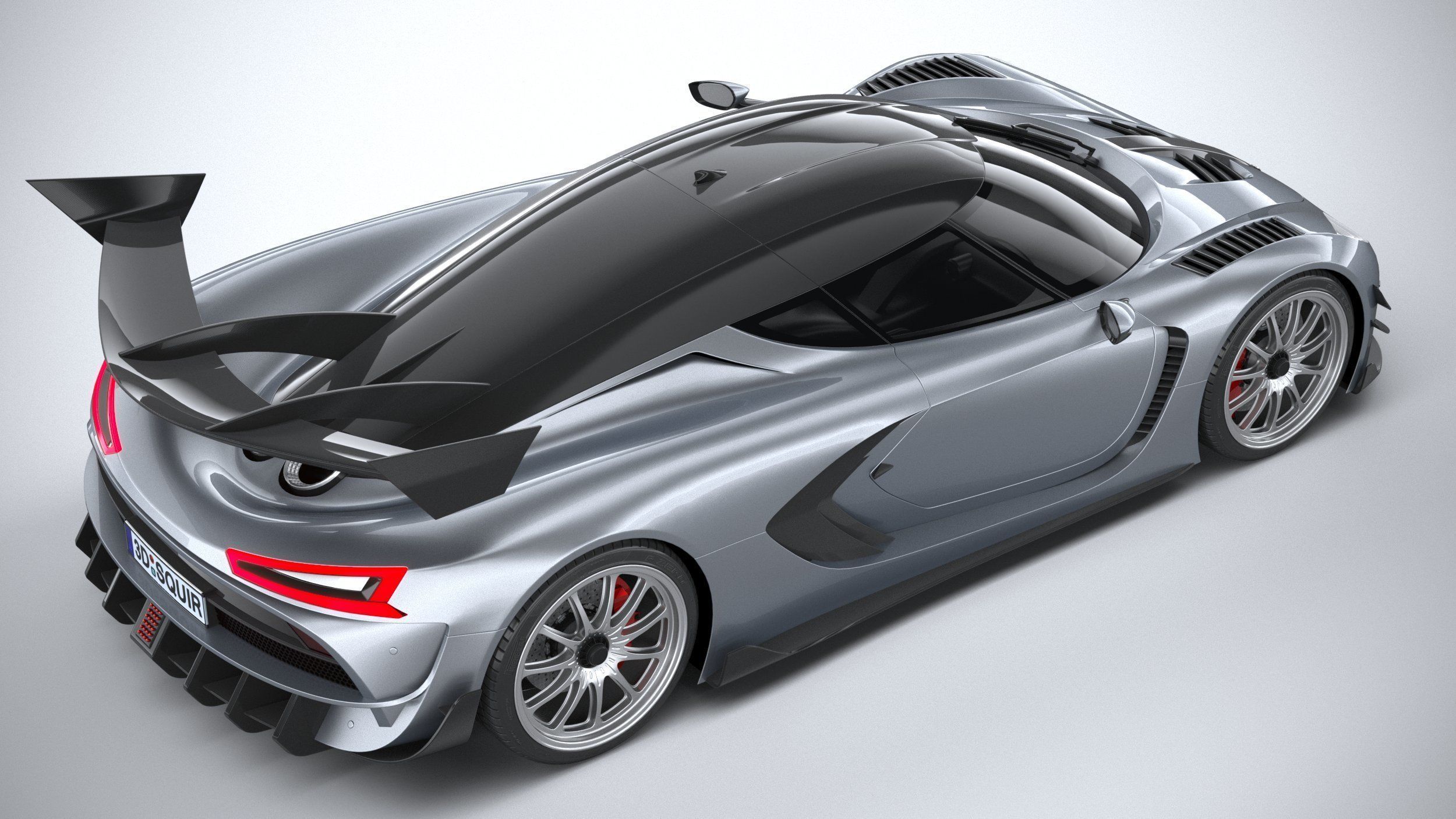 Generic Hypercar 2022 3D model_10