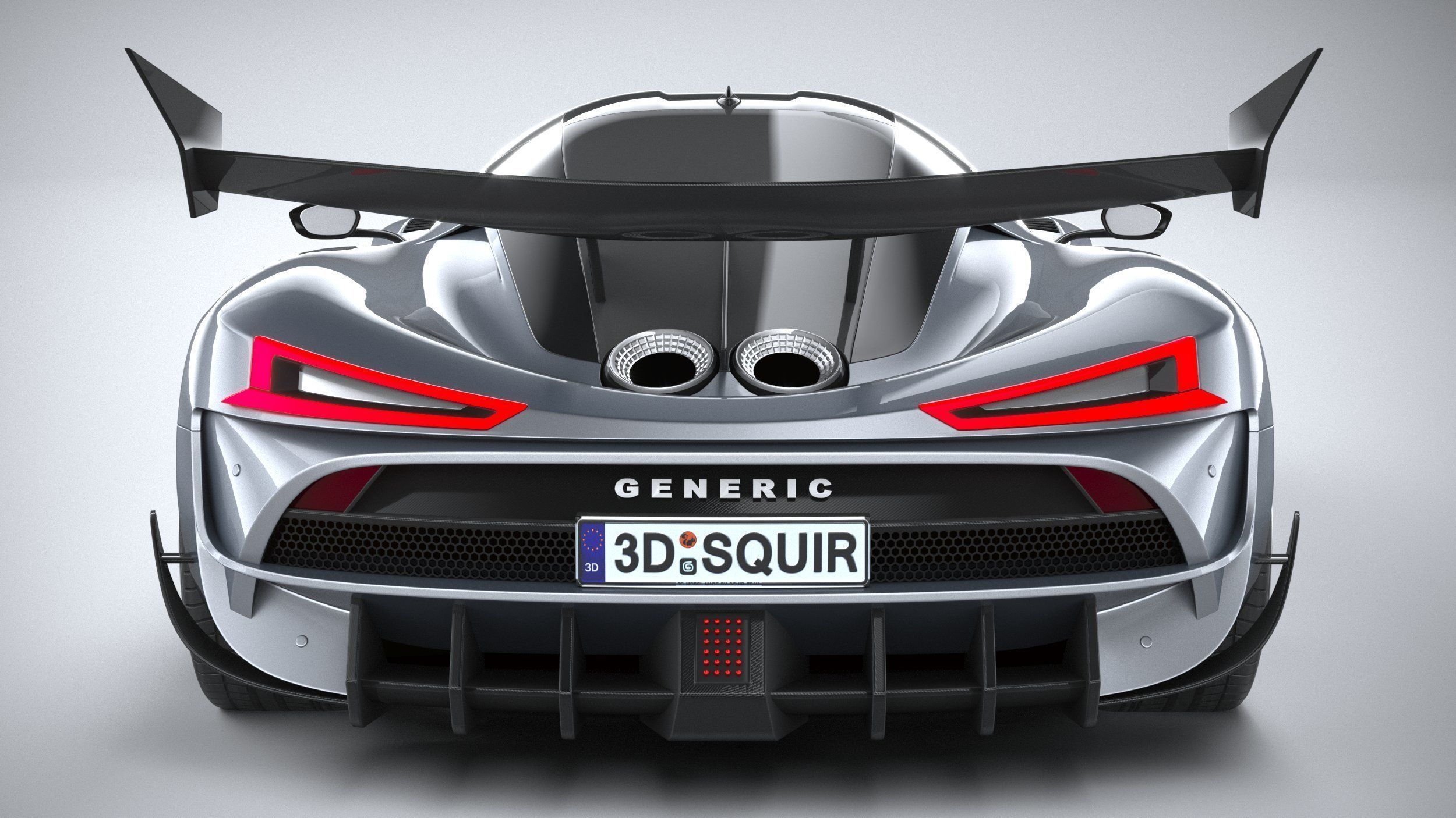 Generic Hypercar 2022 3D model_4