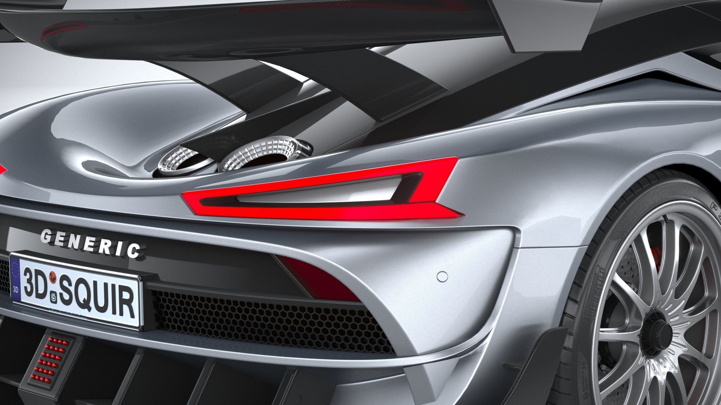 Generic Hypercar 2022 3D model_18