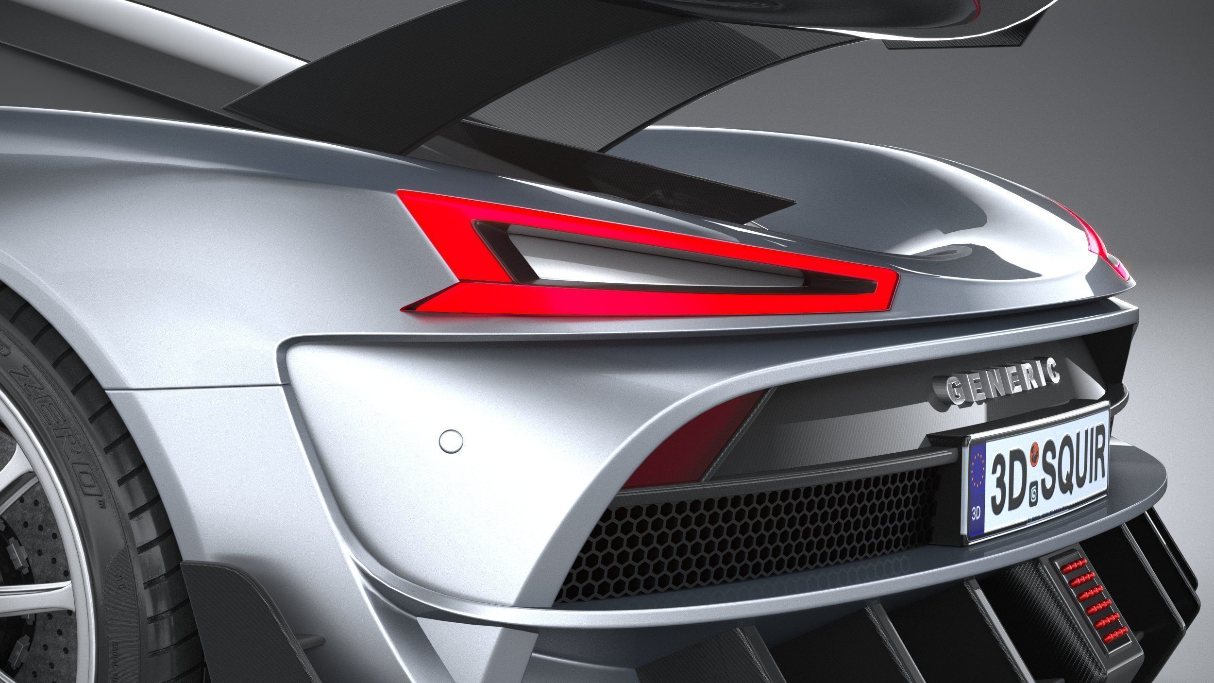 Generic Hypercar 2022 3D model_6