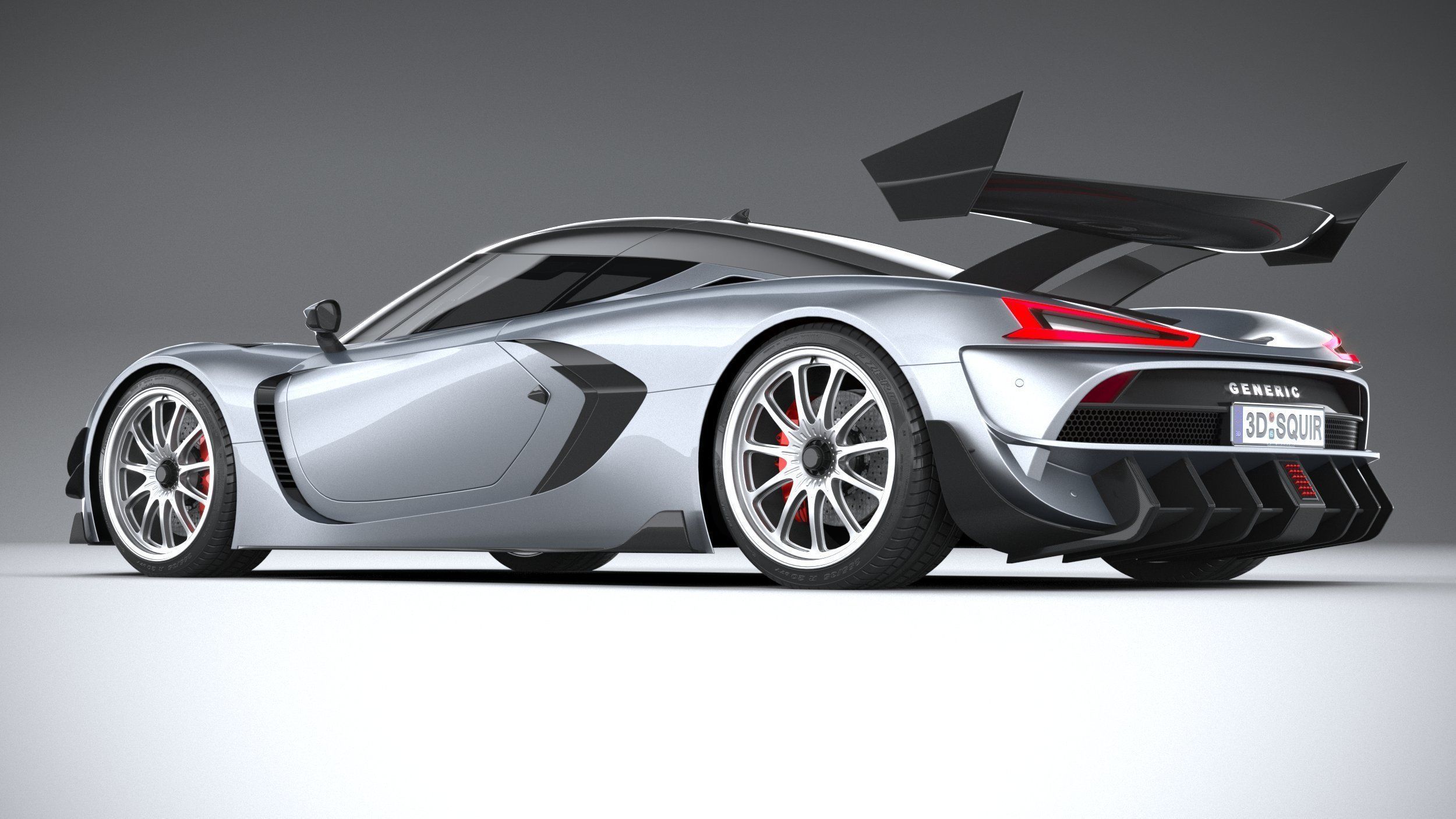 Generic Hypercar 2022 3D model_5
