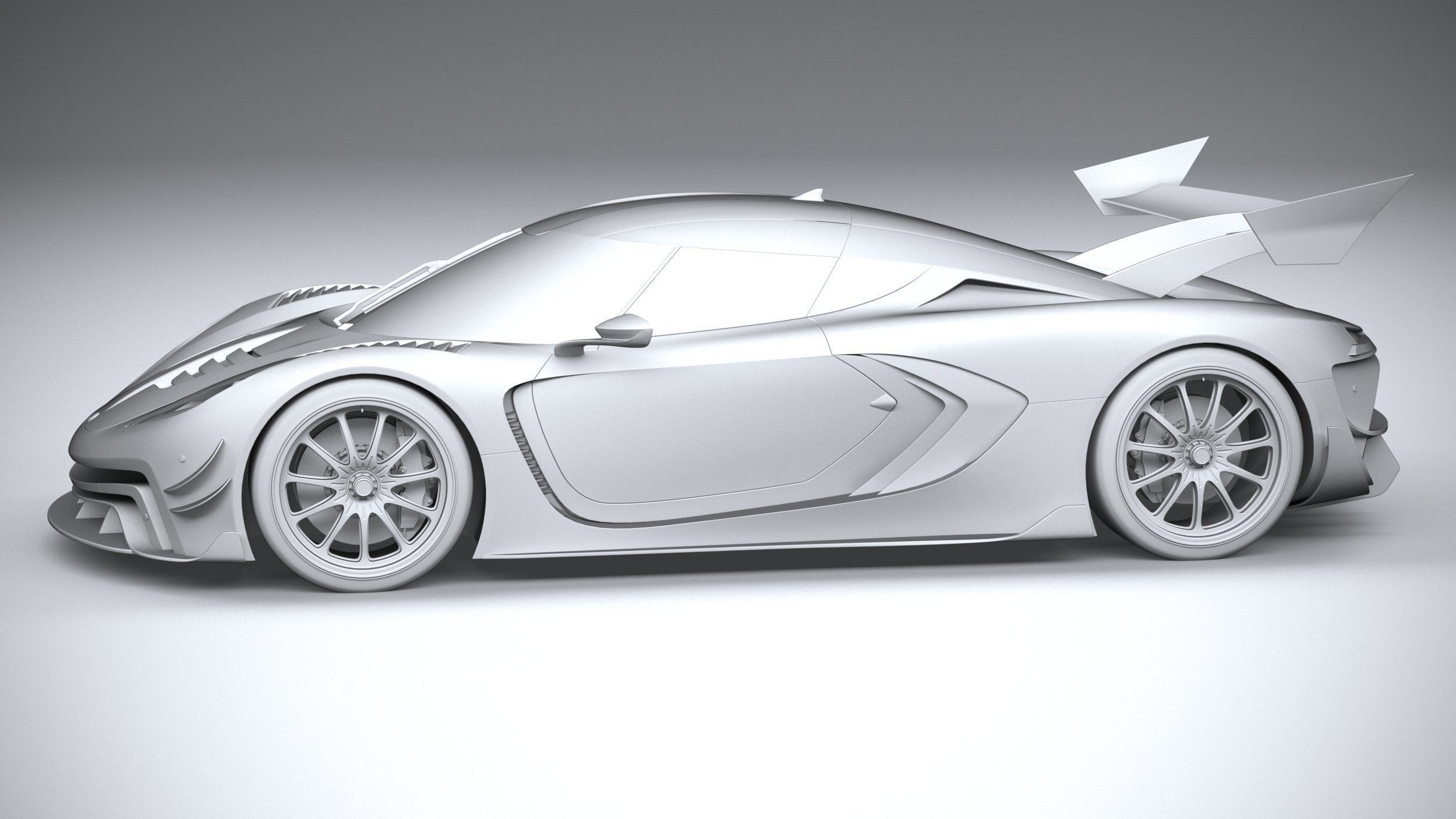Generic Hypercar 2022 3D model_22