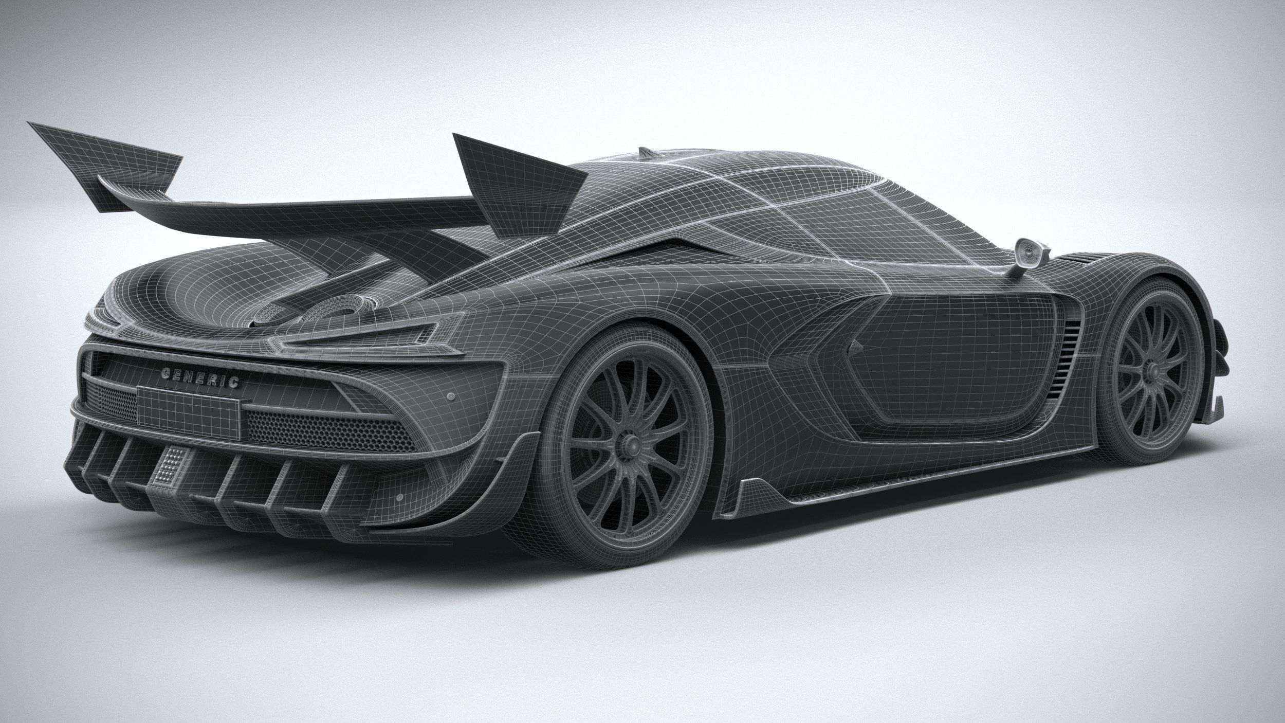 Generic Hypercar 2022 3D model_27