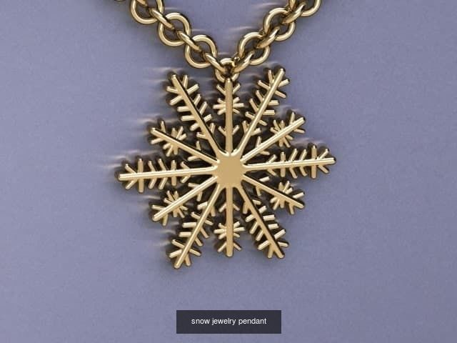 jewelry snow necklace 3D Model Collection_9