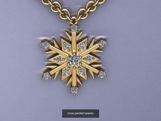 jewelry snow necklace 3D Model Collection_6