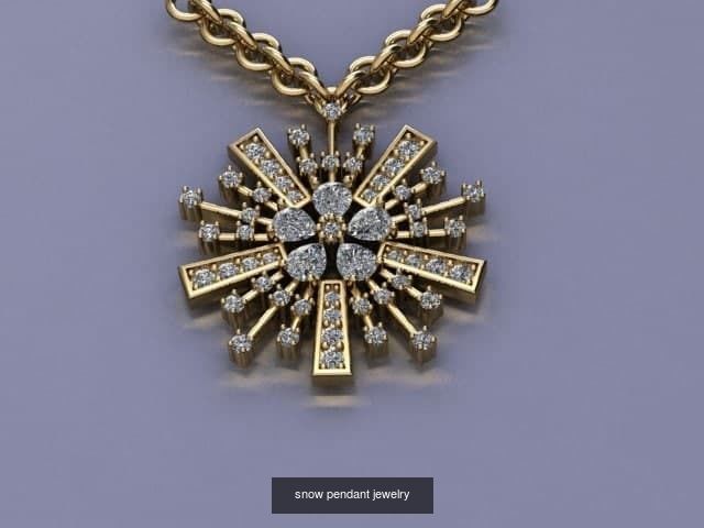 jewelry snow necklace 3D Model Collection_4