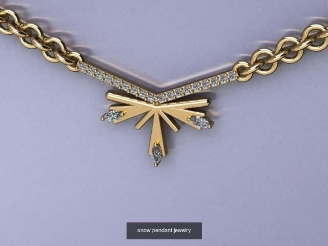jewelry snow necklace 3D Model Collection_10