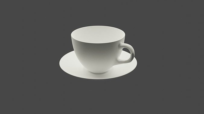 Teacup with Matte texture Free 3D model