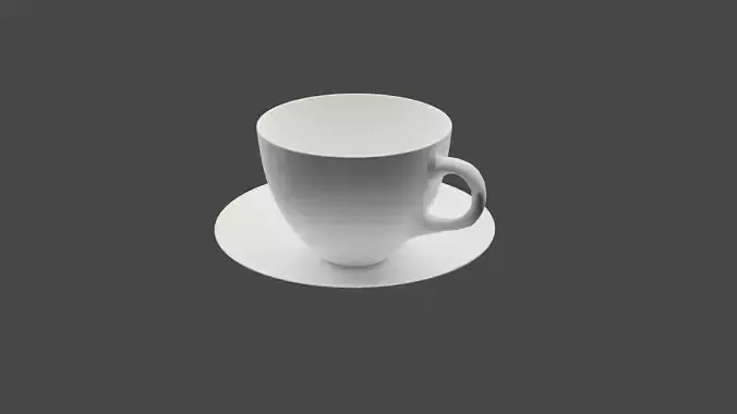 Teacup with Matte texture