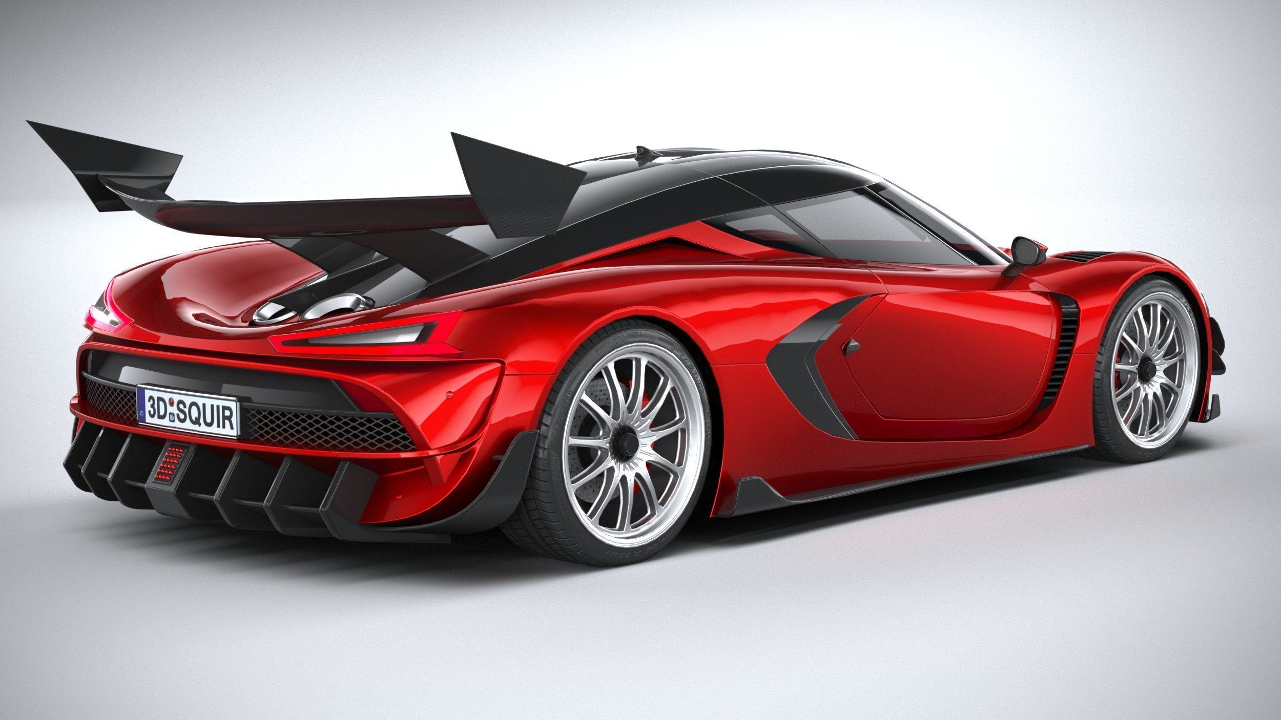 Generic Hypercar 2022 LowPoly 3D model_17