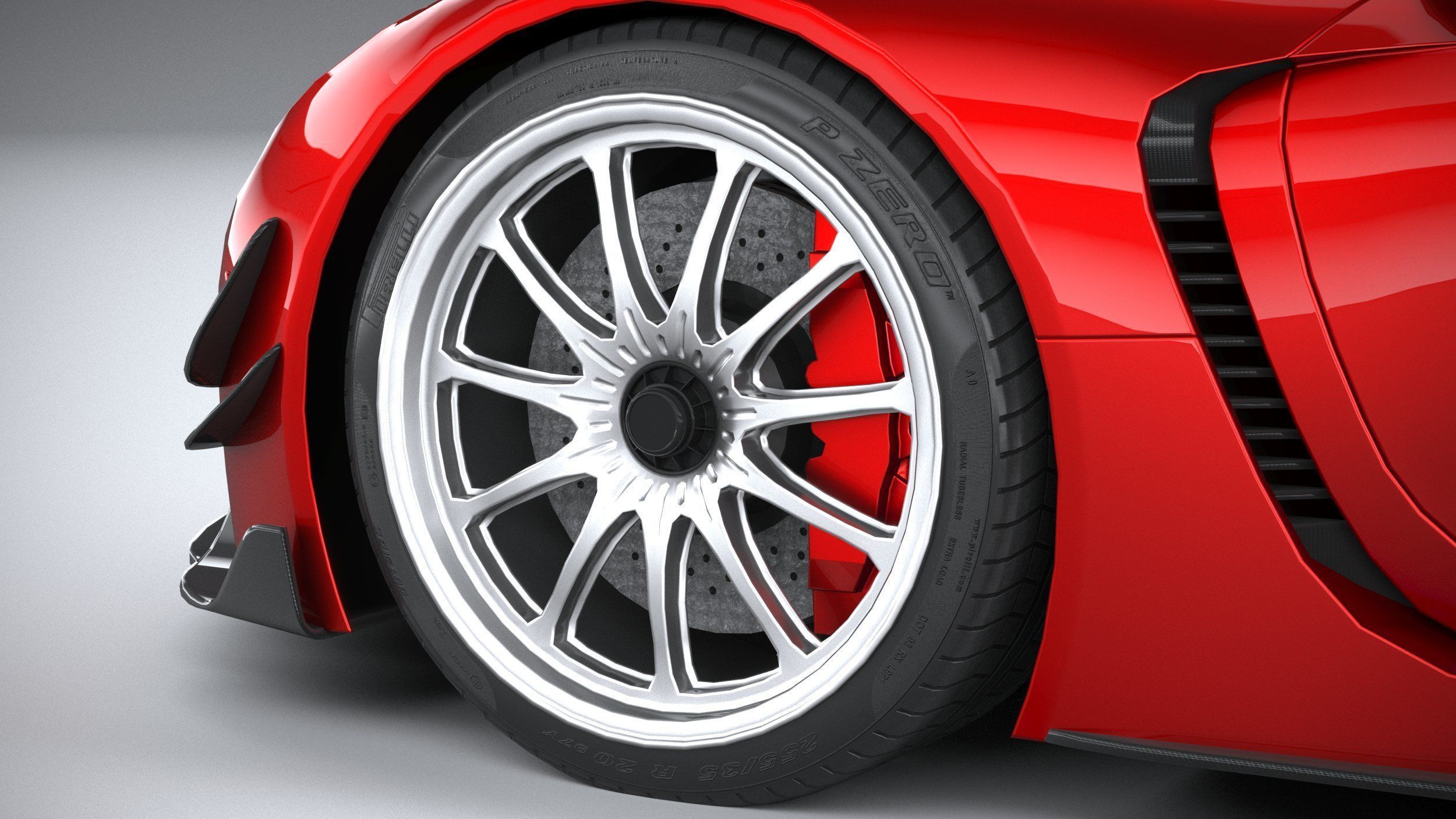 Generic Hypercar 2022 LowPoly 3D model_16