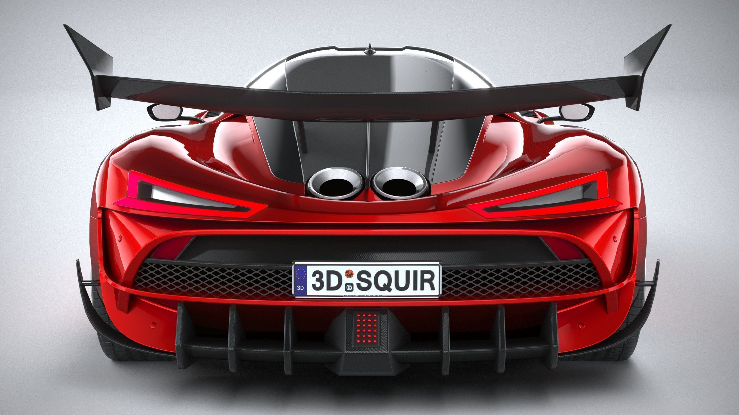 Generic Hypercar 2022 LowPoly 3D model_4