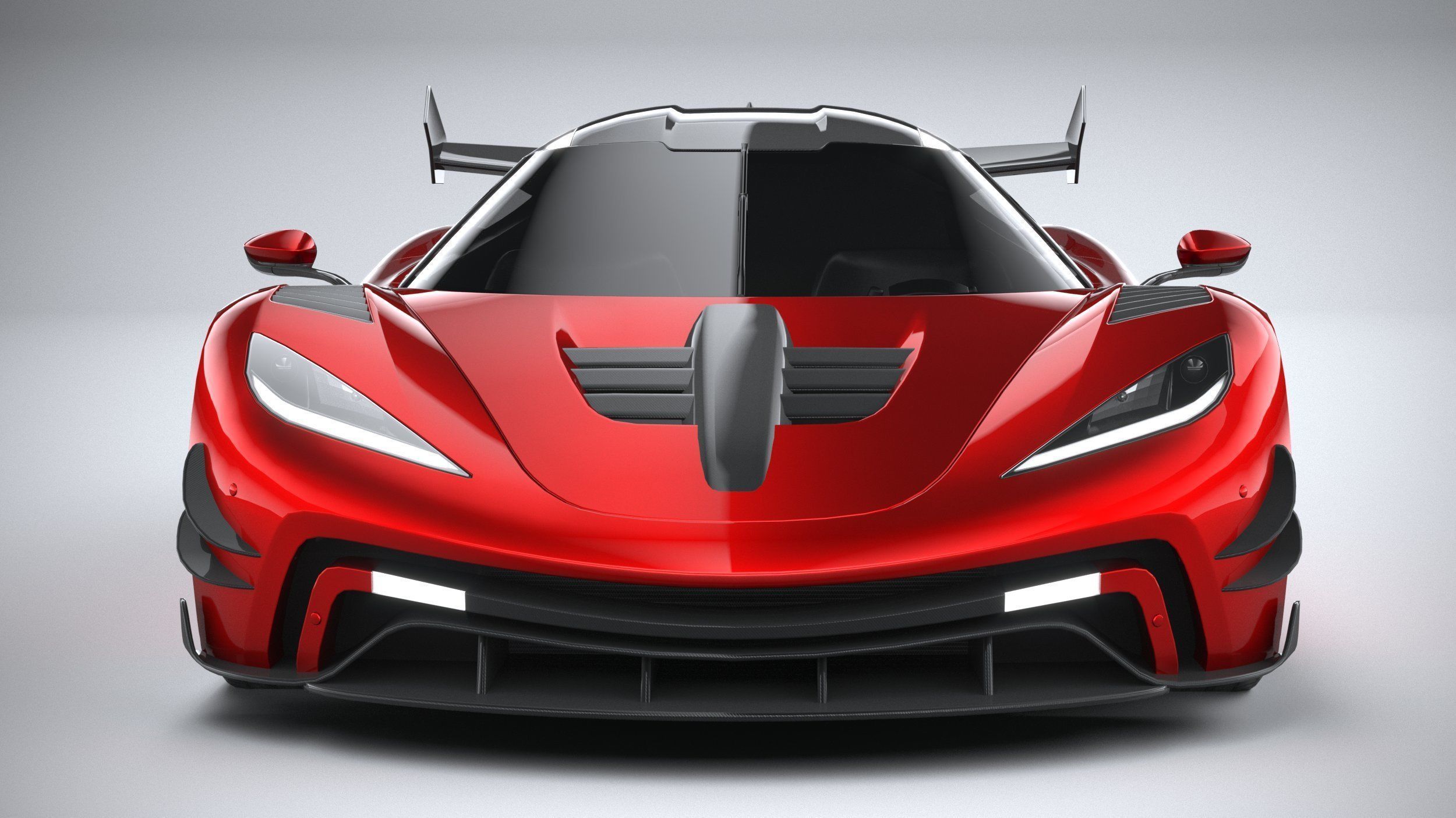 Generic Hypercar 2022 LowPoly 3D model_13