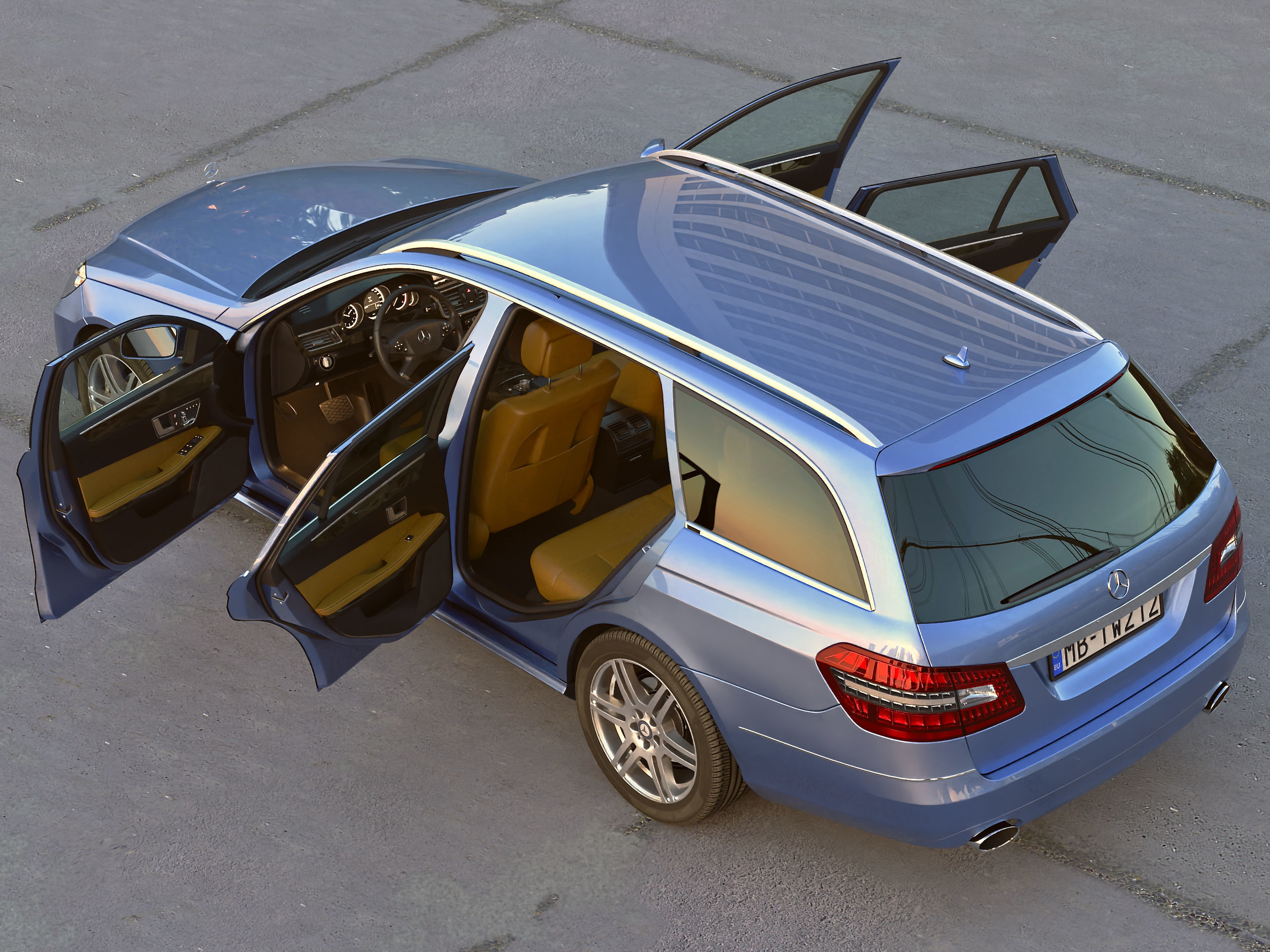 Mercedes-Benz E-Class T-model 2010 3D model_13