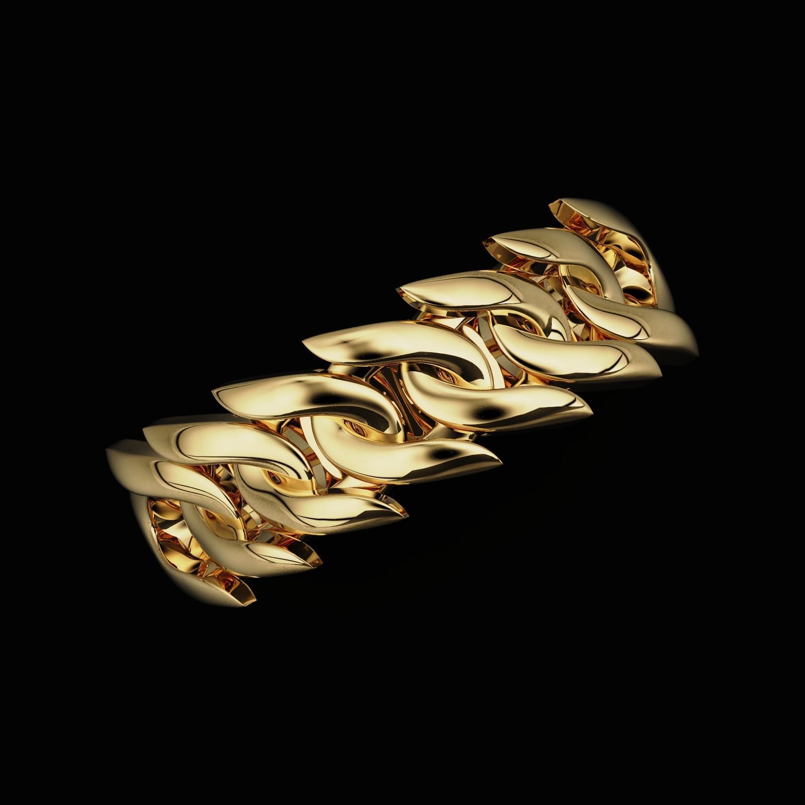 Cuban Ring 3D print model_7
