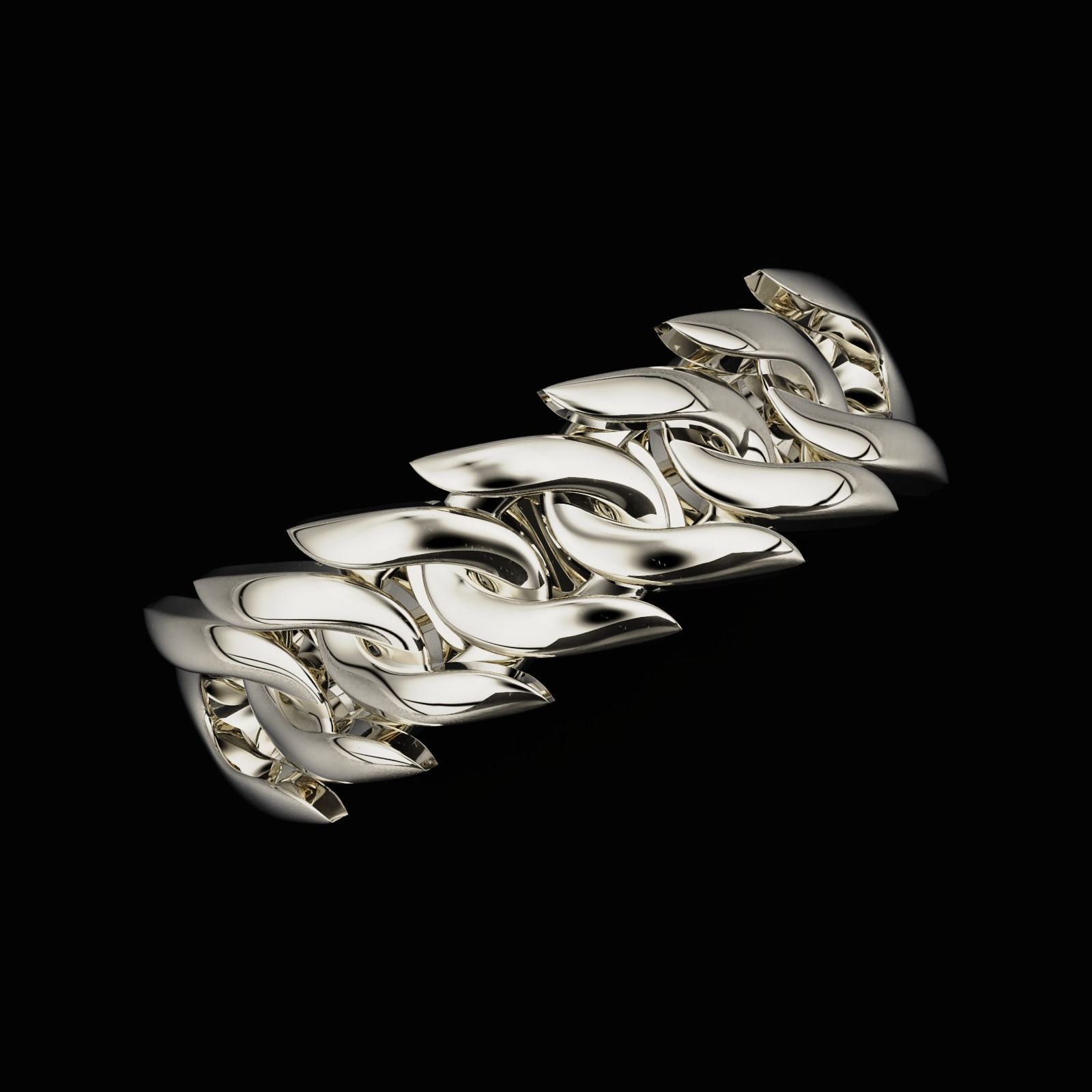 Cuban Ring 3D print model_8