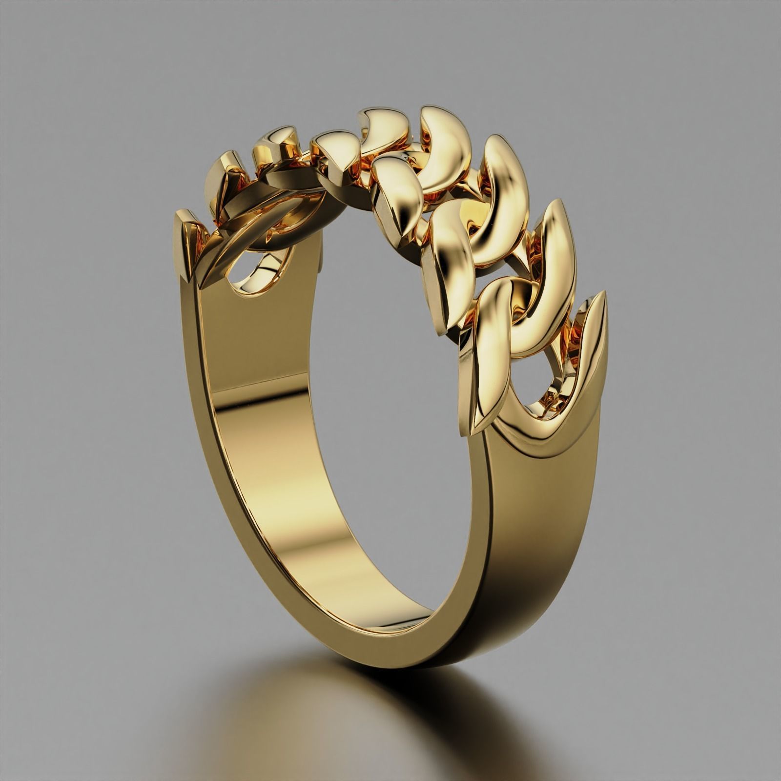 Cuban Ring 3D print model_10