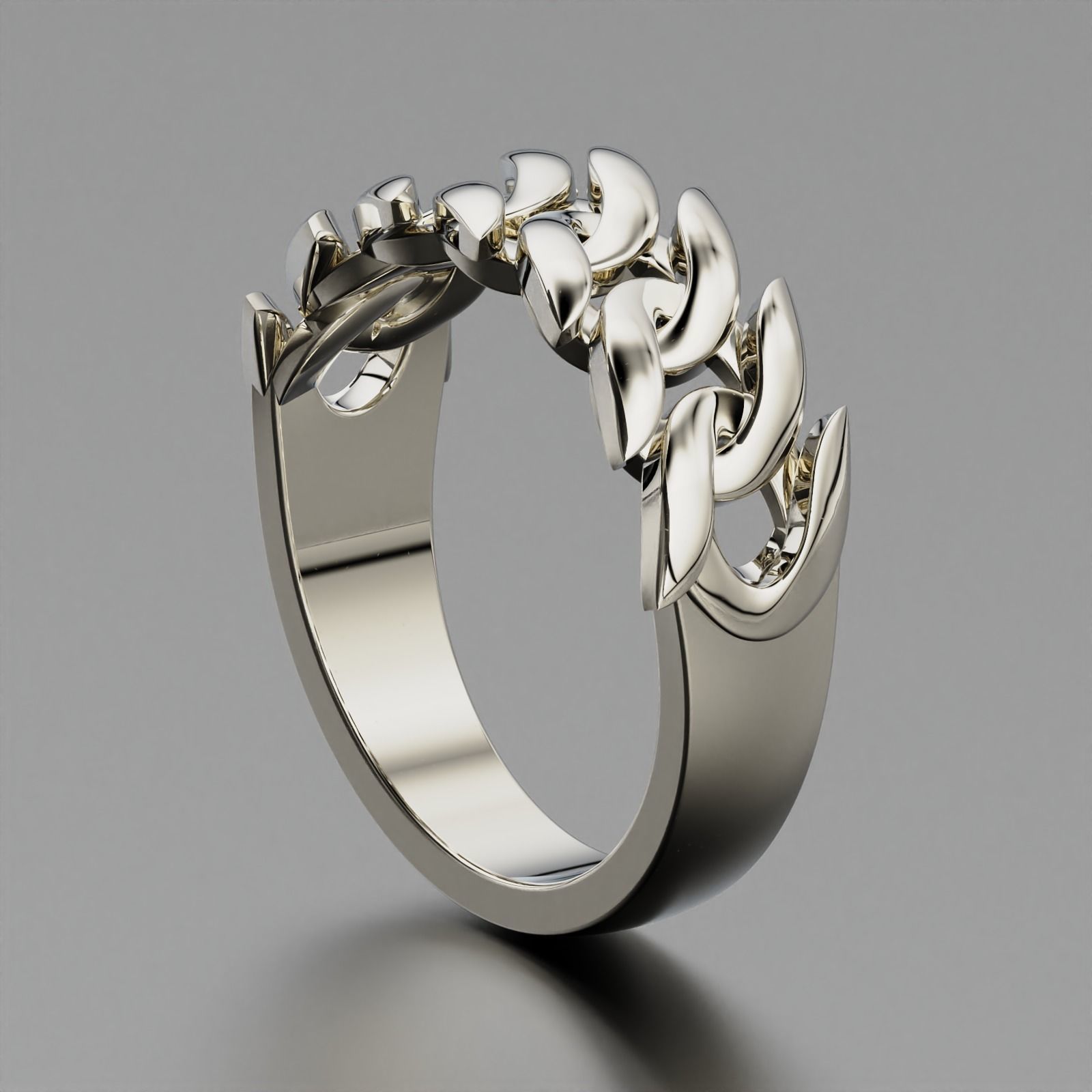 Cuban Ring 3D print model_9
