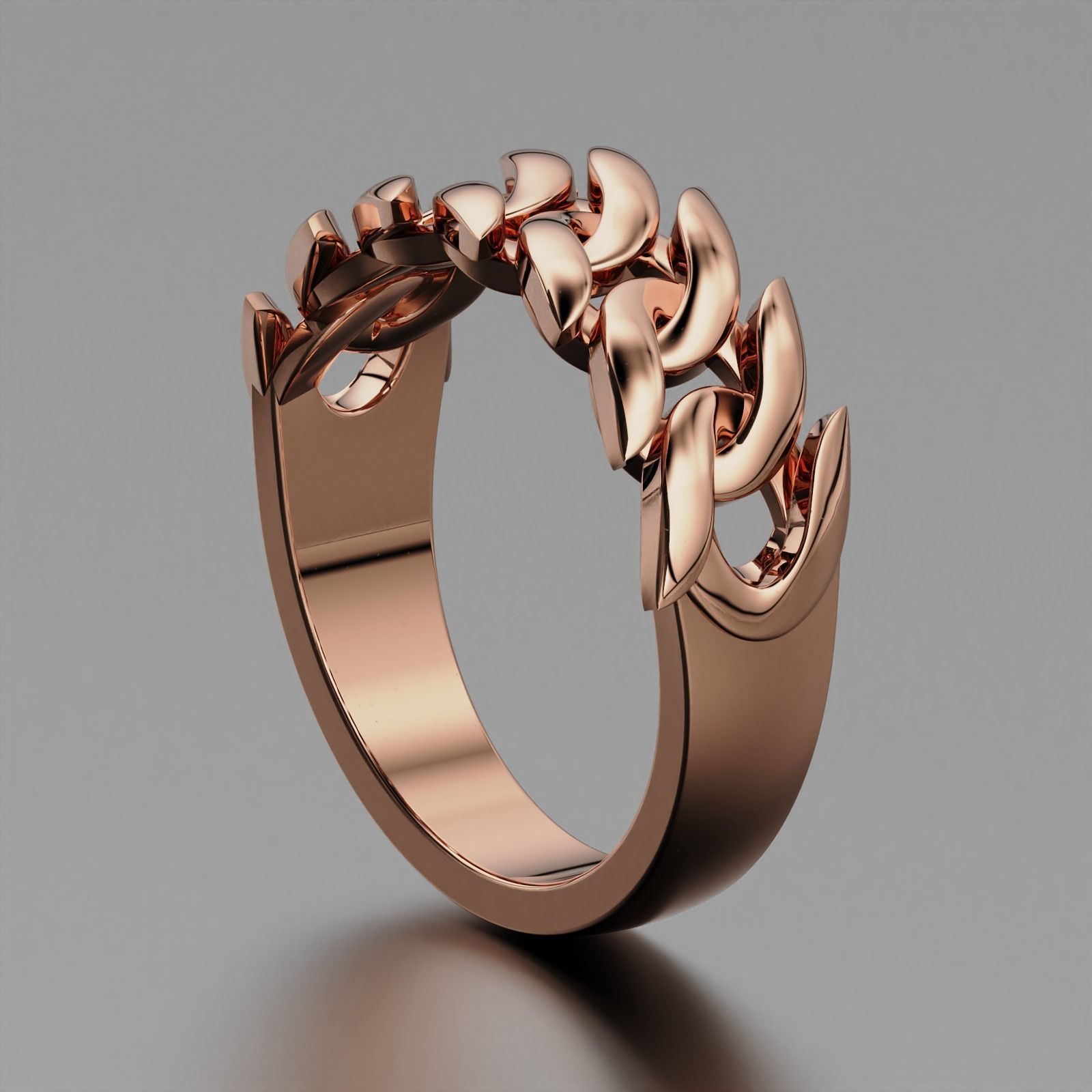 Cuban Ring 3D print model_11