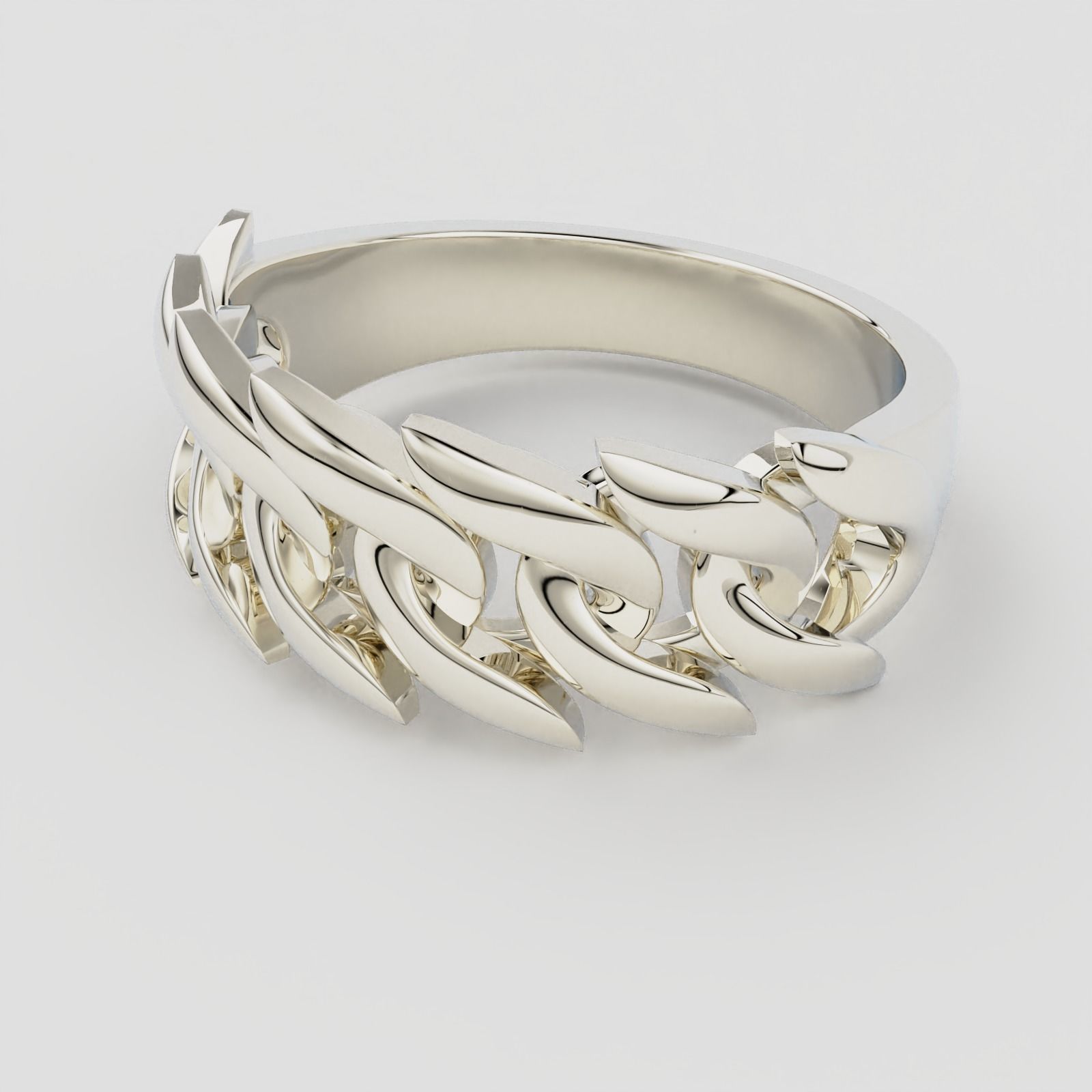 Cuban Ring 3D print model_3
