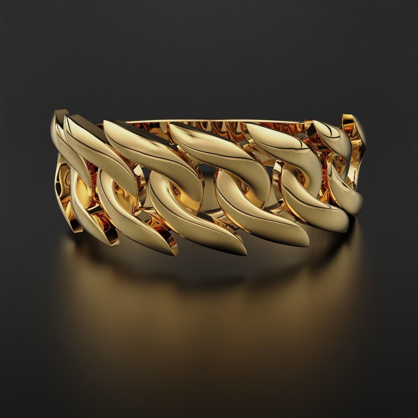 Cuban Ring 3D print model_1
