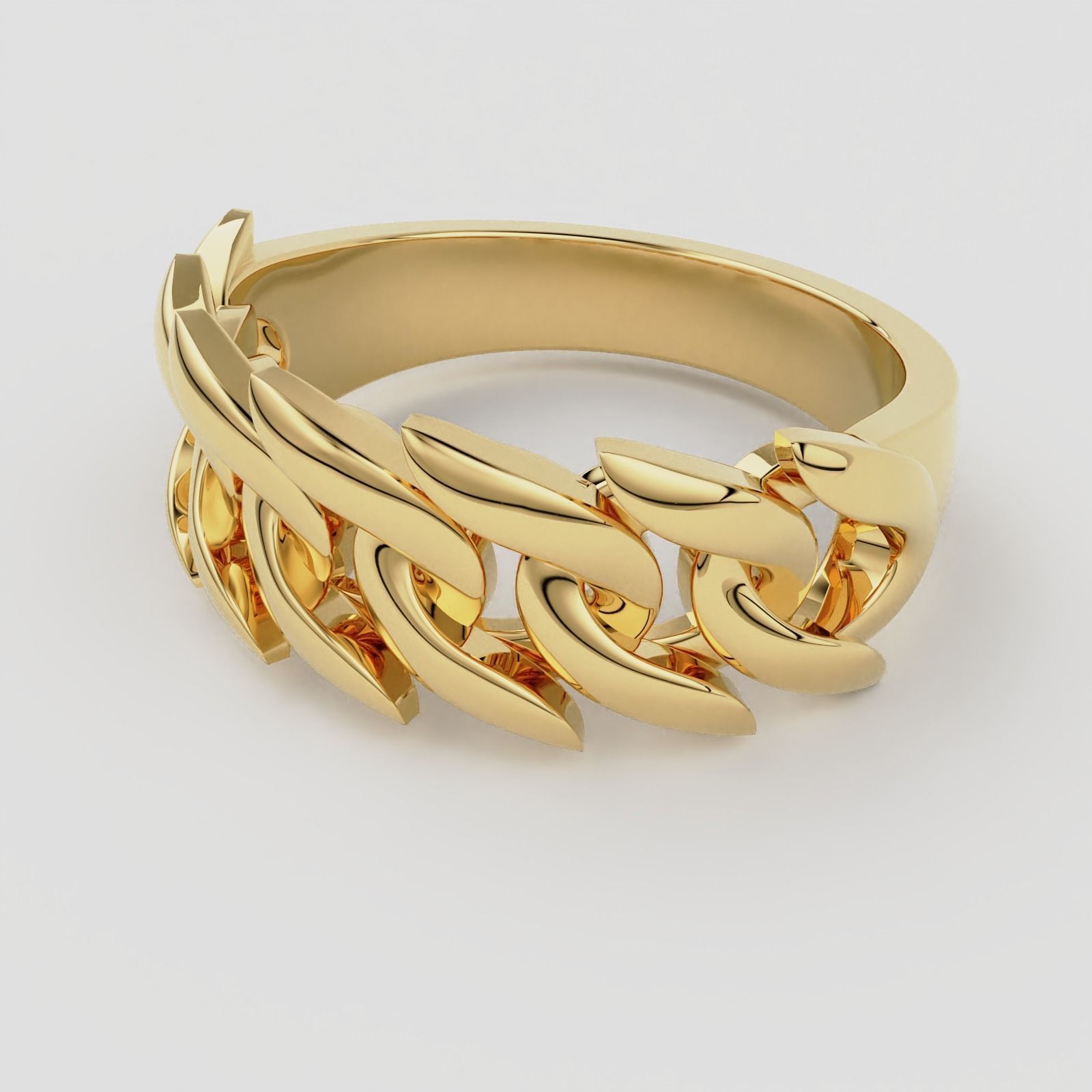 Cuban Ring 3D print model_4