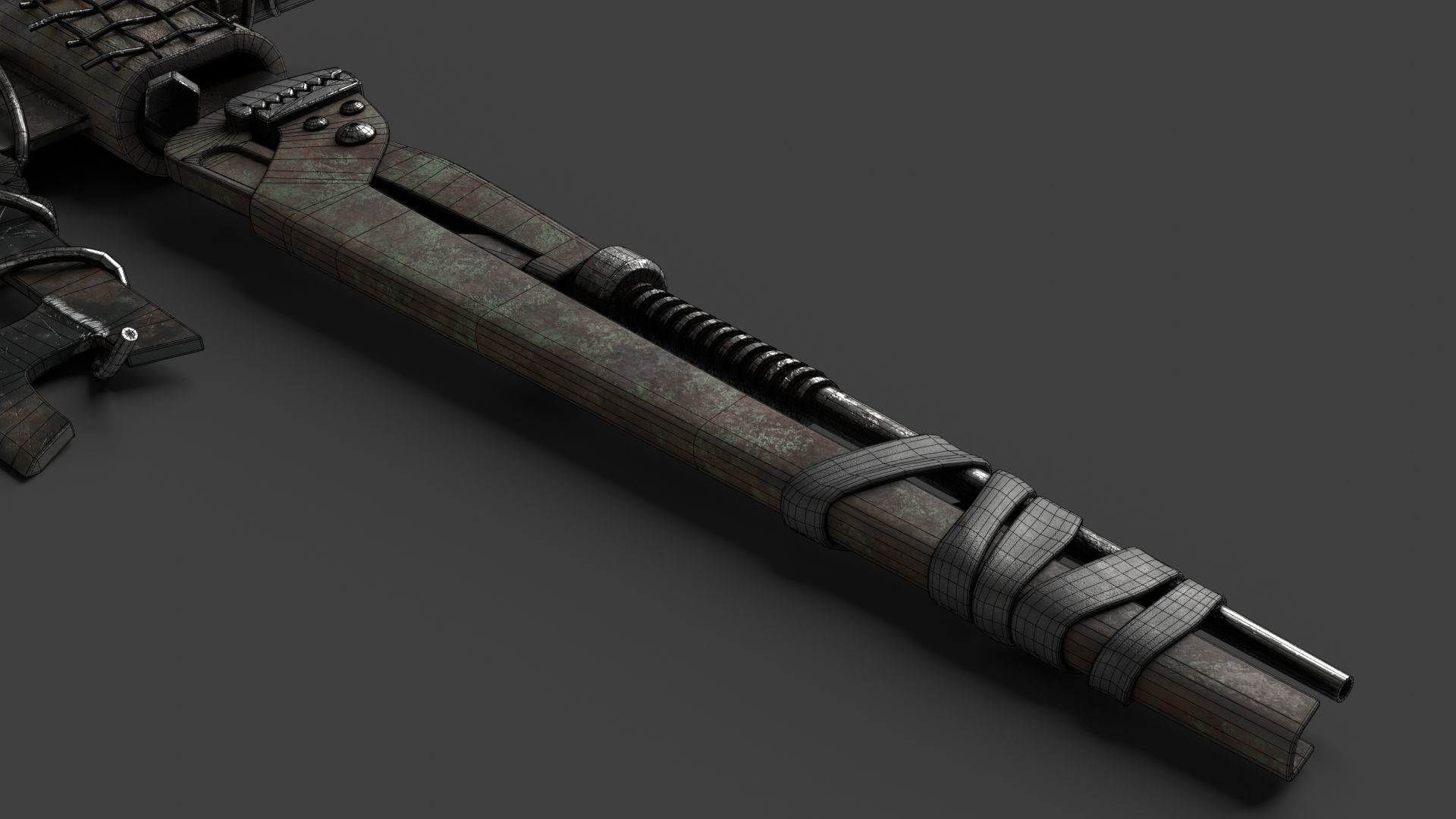 Modifiable Strike Weapon 15 Low-poly 3D model_17