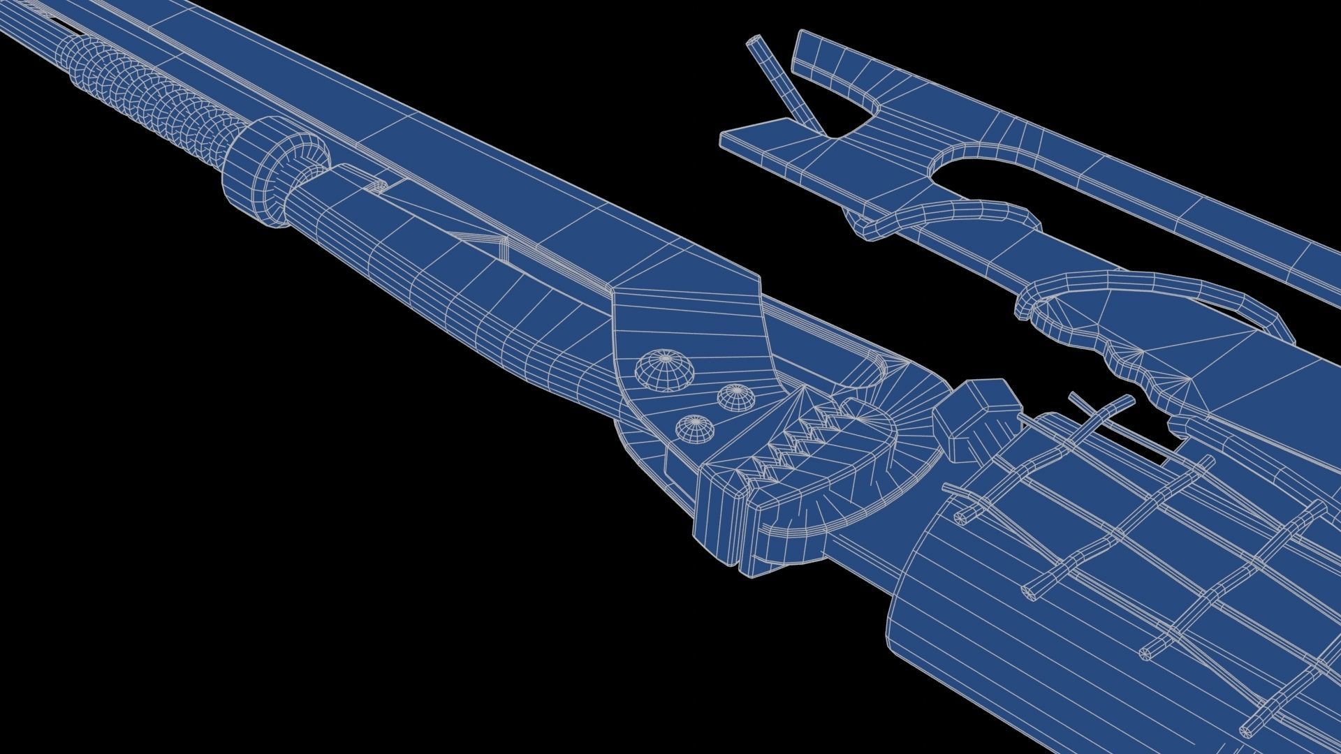 Modifiable Strike Weapon 15 Low-poly 3D model_29