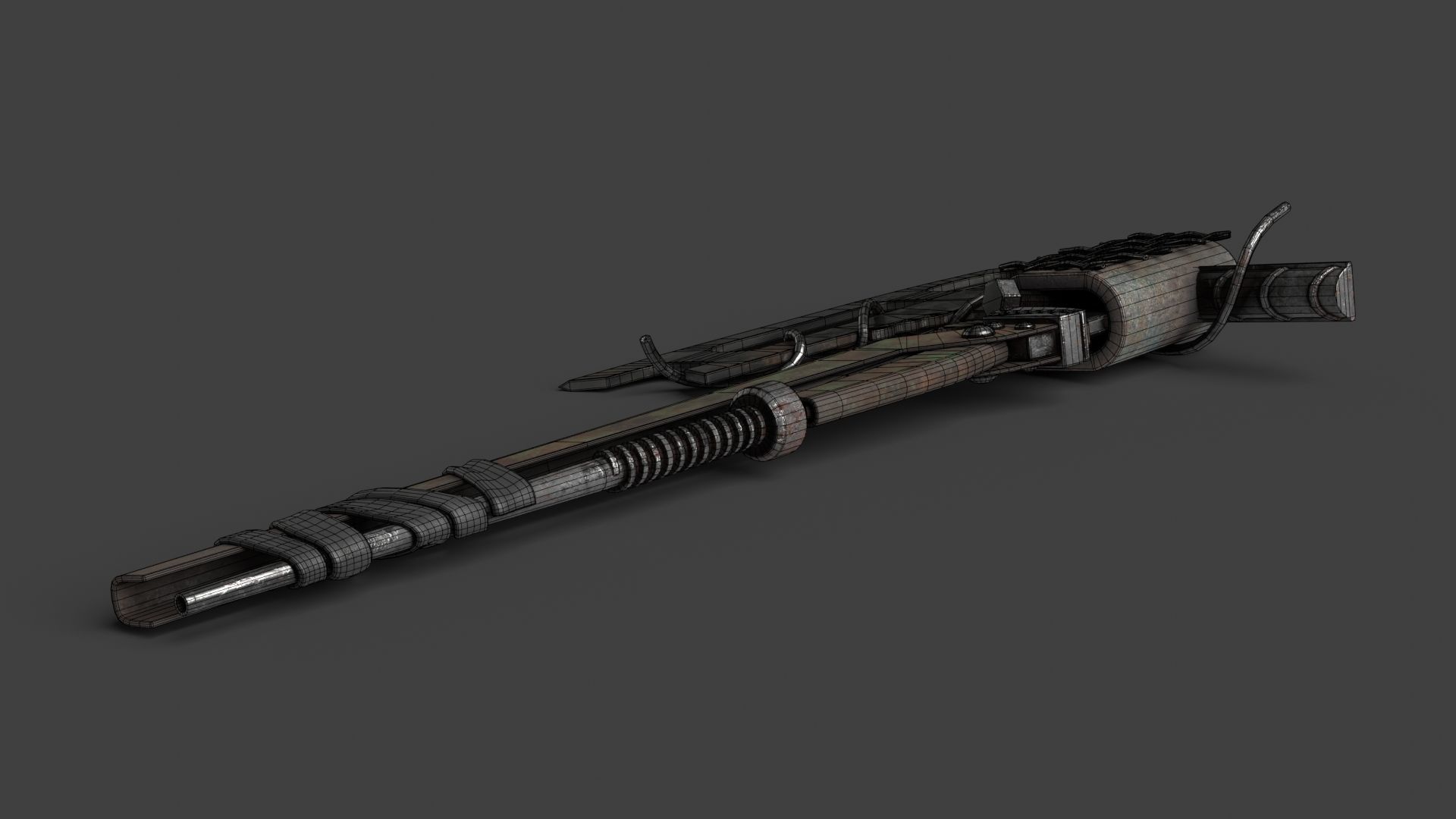 Modifiable Strike Weapon 15 Low-poly 3D model_16