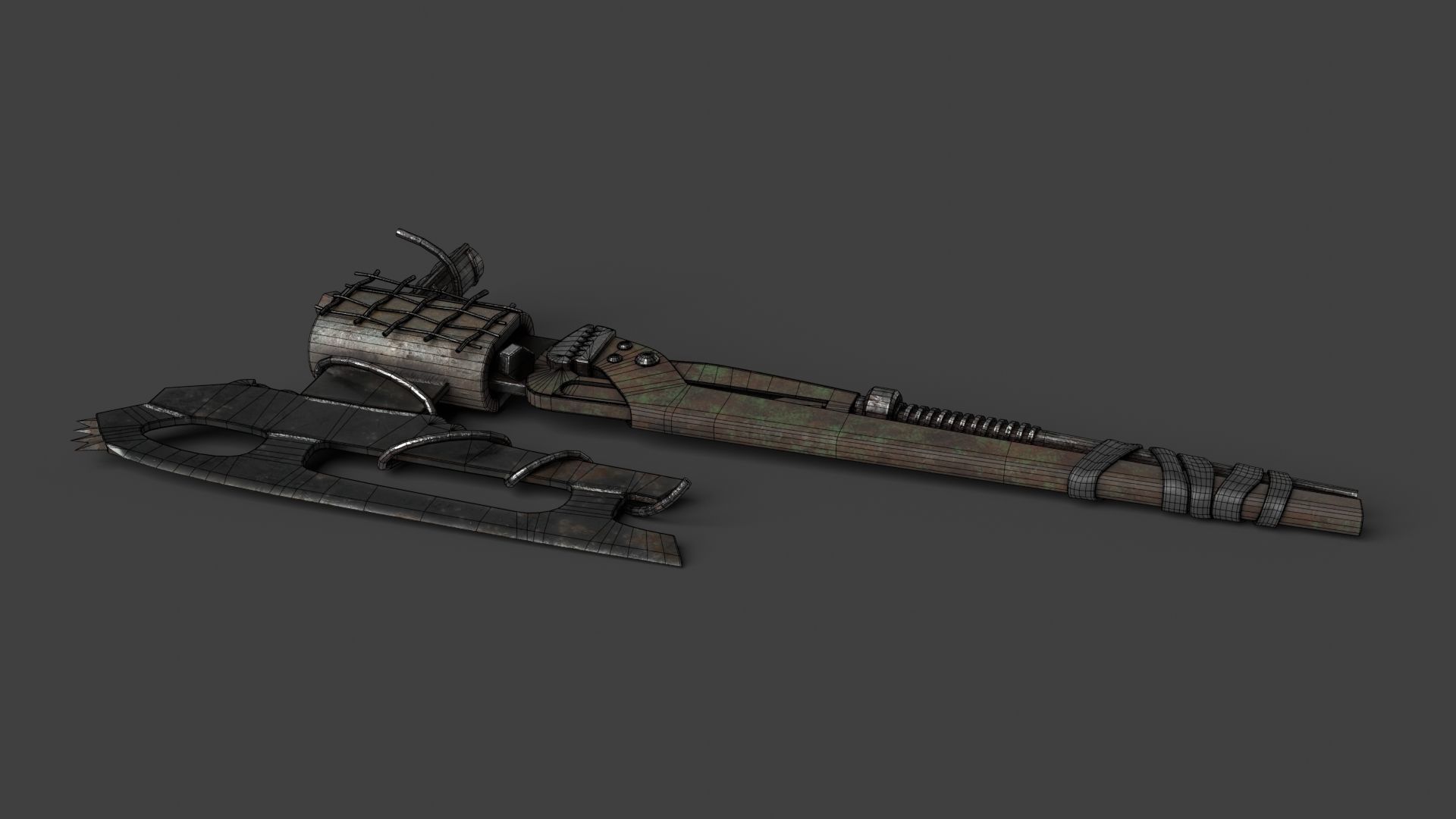 Modifiable Strike Weapon 15 Low-poly 3D model_15
