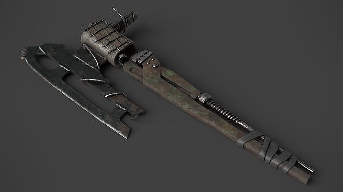 Modifiable Strike Weapon 15 Low-poly 3D model