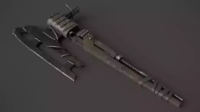 Modifiable Strike Weapon 15 Low-poly 3D model