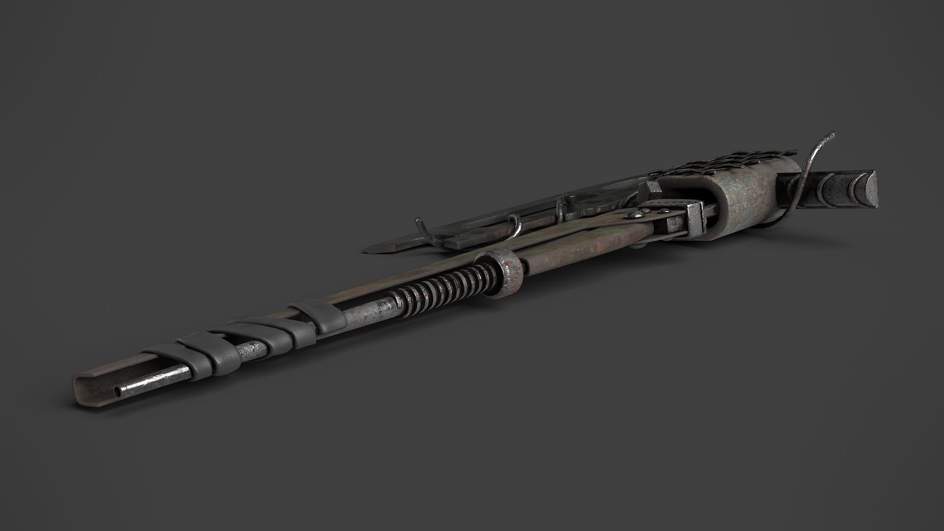 Modifiable Strike Weapon 15 Low-poly 3D model_6