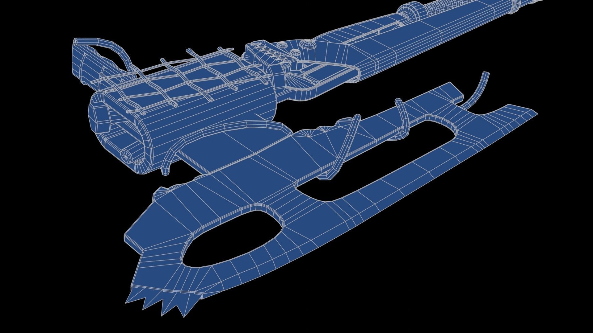 Modifiable Strike Weapon 15 Low-poly 3D model_28