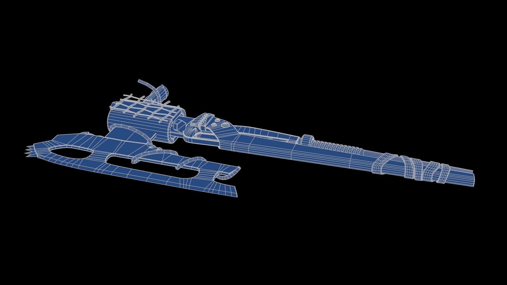 Modifiable Strike Weapon 15 Low-poly 3D model_25