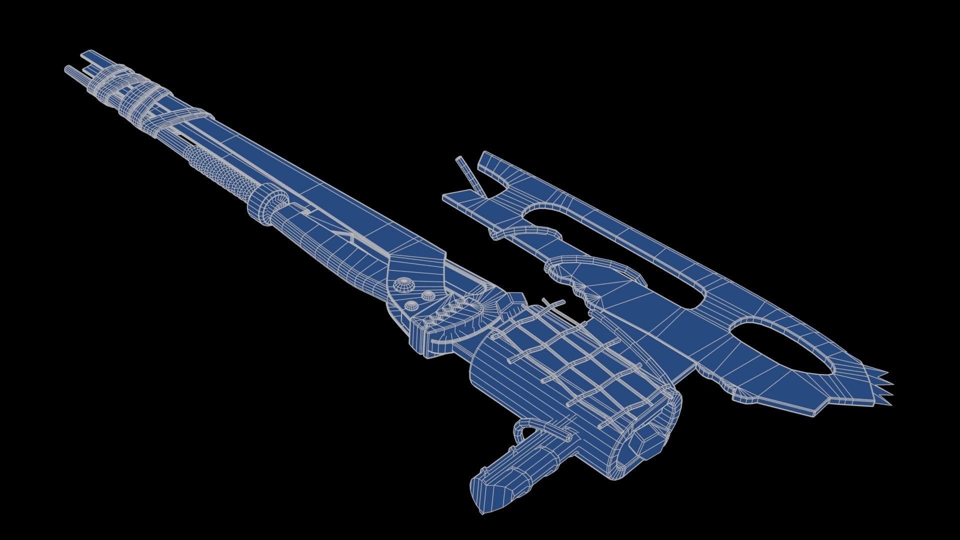 Modifiable Strike Weapon 15 Low-poly 3D model_21