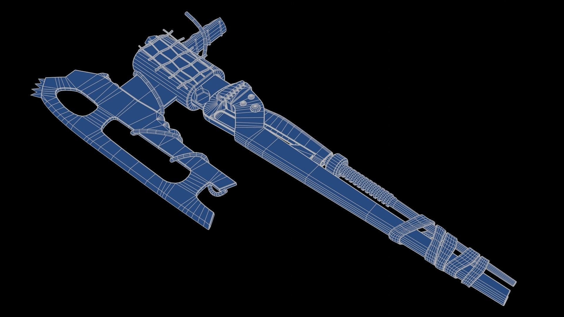 Modifiable Strike Weapon 15 Low-poly 3D model_20