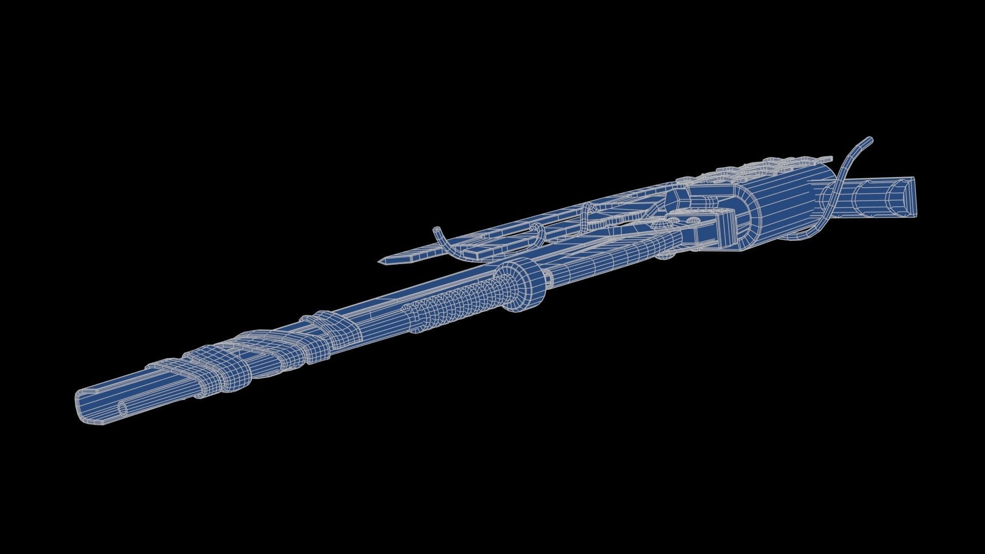 Modifiable Strike Weapon 15 Low-poly 3D model_26