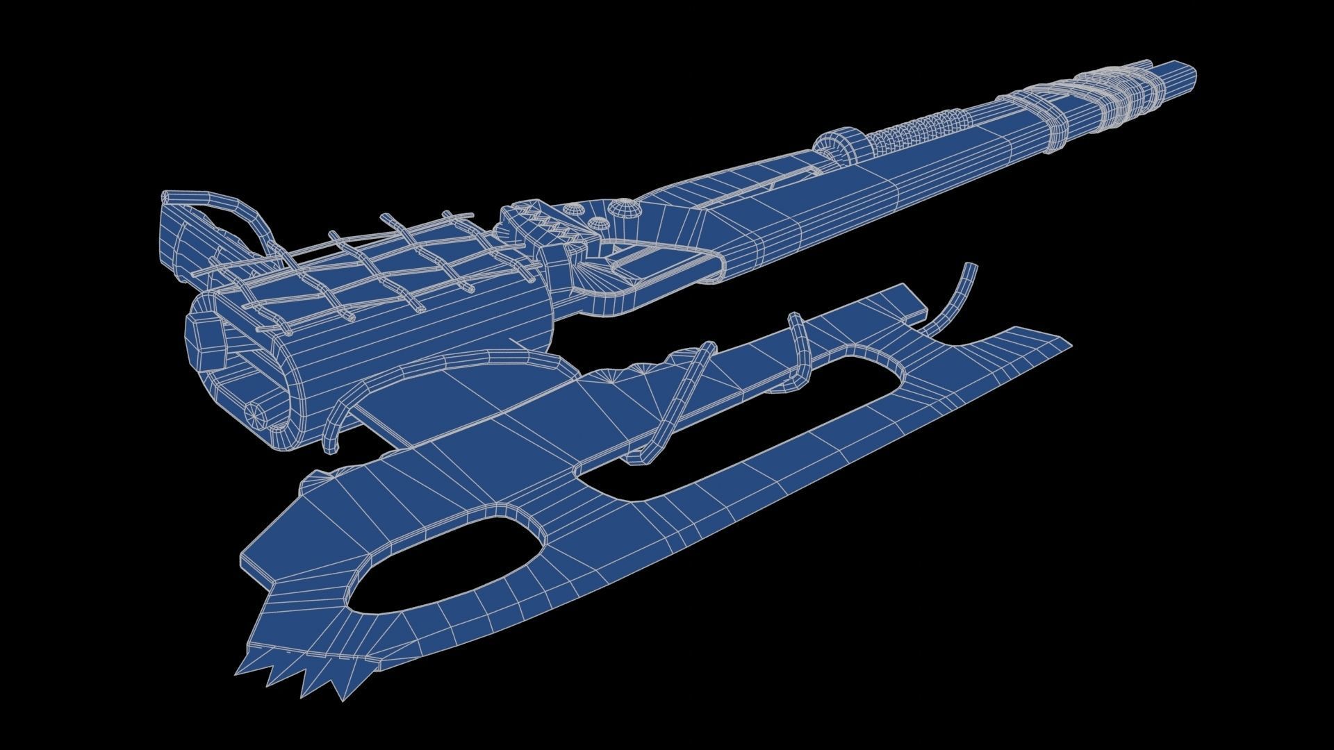Modifiable Strike Weapon 15 Low-poly 3D model_23
