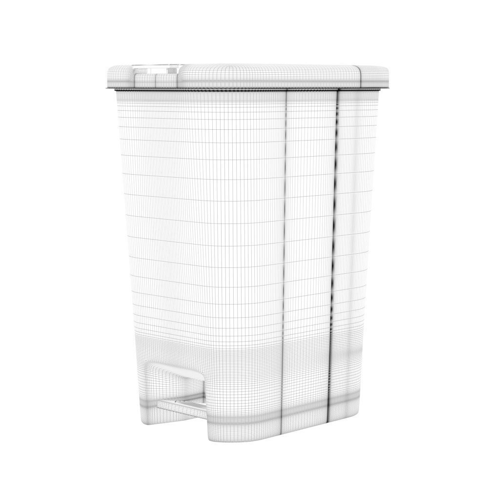 Trash Bin Plastic 3D model_5