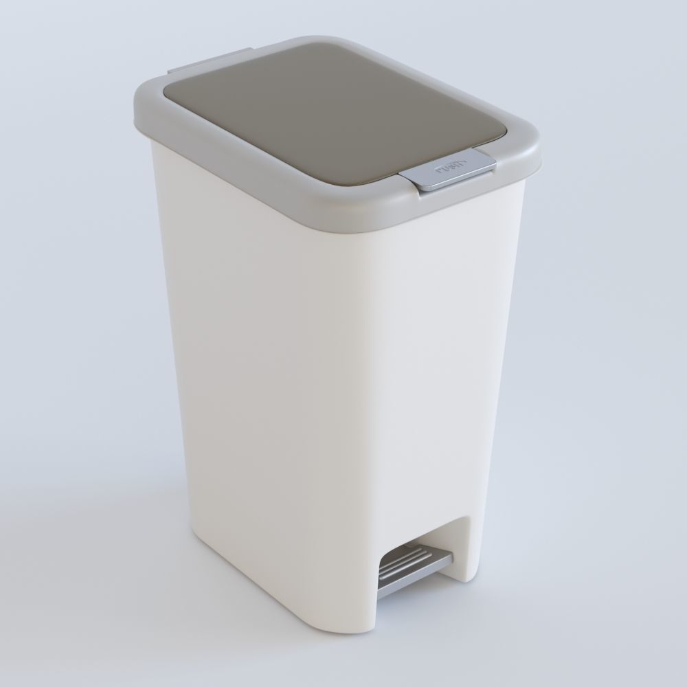 Trash Bin Plastic 3D model_2
