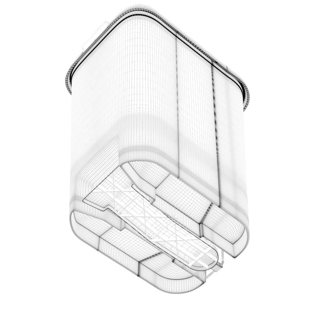 Trash Bin Plastic 3D model_13