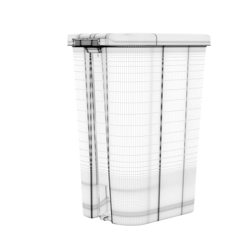 Trash Bin Plastic 3D model_7