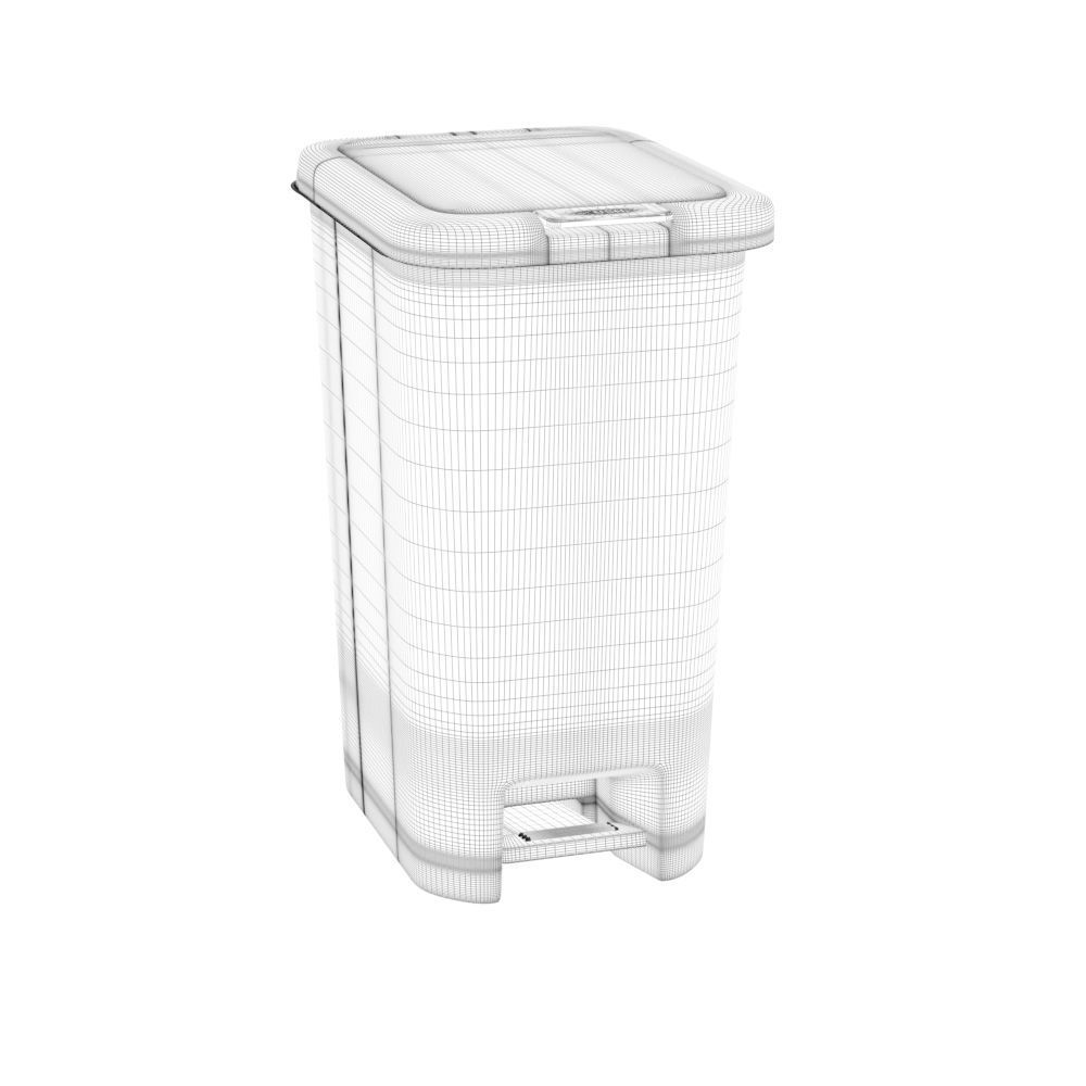 Trash Bin Plastic 3D model_1
