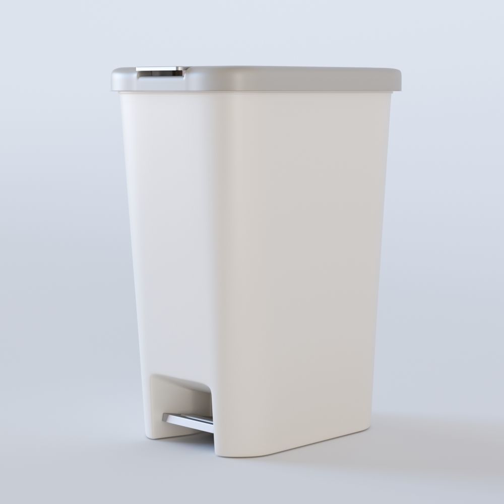 Trash Bin Plastic 3D model_4