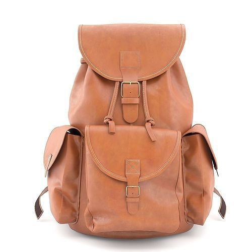 Leather Hiking Backpack 3D model